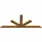 Ekena Millwork Saratoga Rough Sawn Timber Gable Bracket, Western Red Cedar, 96"W x 40"H x 2"D x 6"F, 10/12 Pitch GBW096X40X0206SAR00RWR - alternate 2